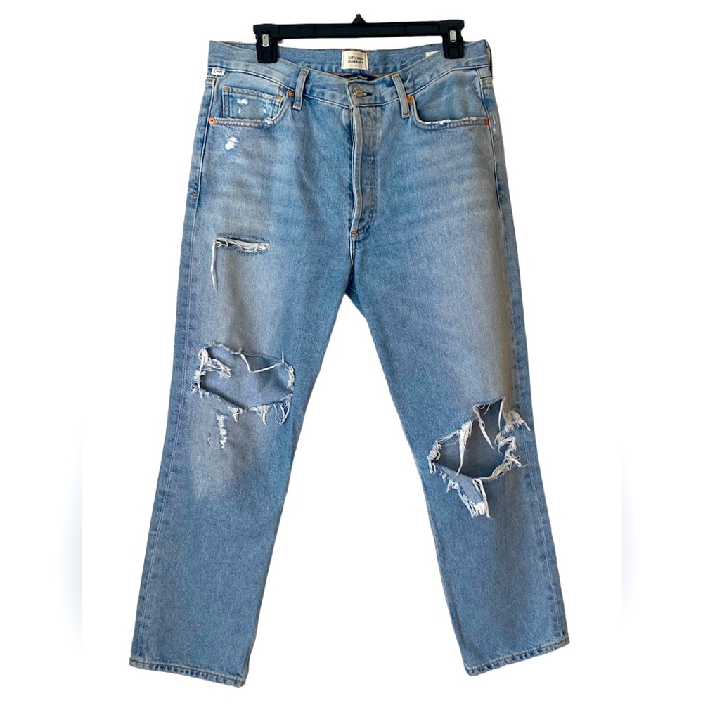 Citizens of Humanity Charlotte High Rise Straight Cropped Jeans